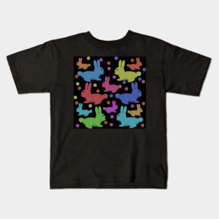 Colorful bunnies pattern Kids T-Shirt